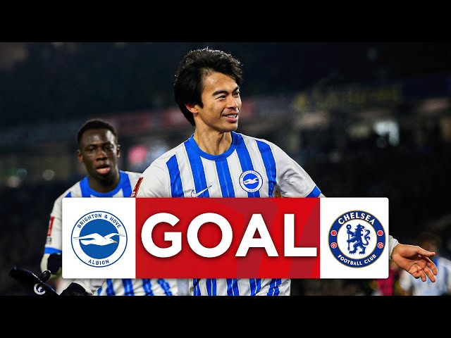 GOAL | Kaoru Mitoma | Brighton 2-1 Chelsea | Fourth Round | Emirates FA Cup 24-25