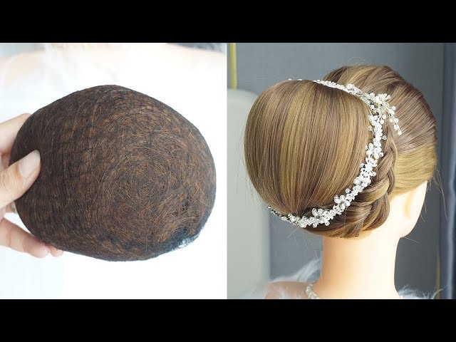 Wedding Updo Bun Hairstyle - Simple New Bridal Hairstyle