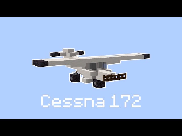 Minecraft Small Plane Tutorial - Cessna 172