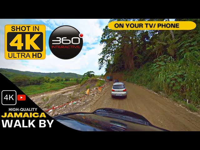 ✔️JAMAICA WALK BY | WATCH IN 1080p & HIGHER: Driving From Junction To Portland LIVE 📍 In 360 Degree