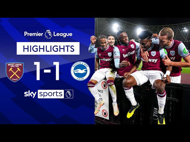 Kudus grabs Hammers hard-fought point! | West Ham 1-1 Brighton | Premier League Highlights