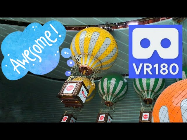 Up, Up, and Away!  Unique Theme Park Balloon Ride in VR180 with VuzeXR