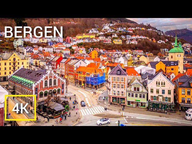 BERGEN, the Ultimate City GUIDE _ NORWAY 🇧🇻, Binaural City SOUNDS I 4K