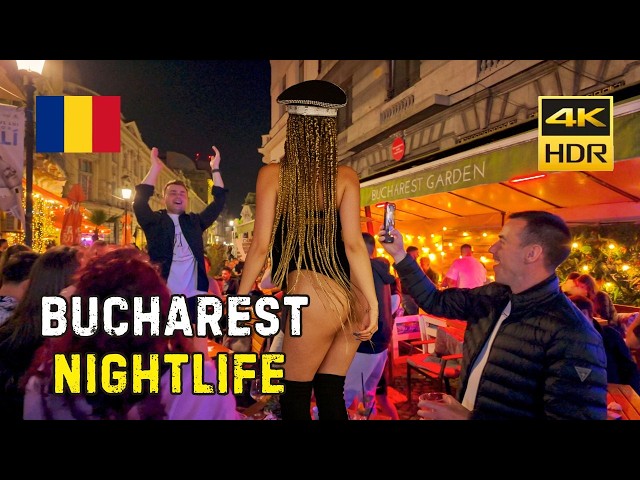 🔥 BUCHAREST NIGHTLIFE: BEAUTIFUL ROMANIAN GIRLS 4K HDR 🔥