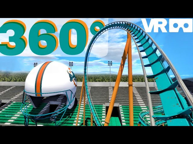 360° Super Bowl Roller Coaster VR NFL Miami Dolphins American football POV