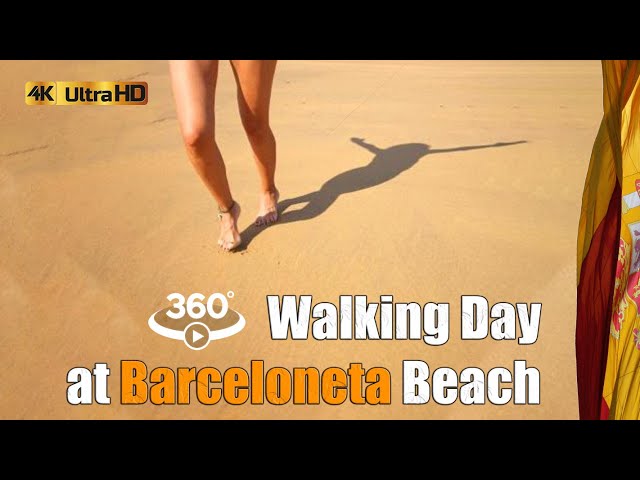 🇪🇸 "Immersive 360° Video: A Rainy Day at Barceloneta Beach" 🇪🇸 #VR #4K #video360