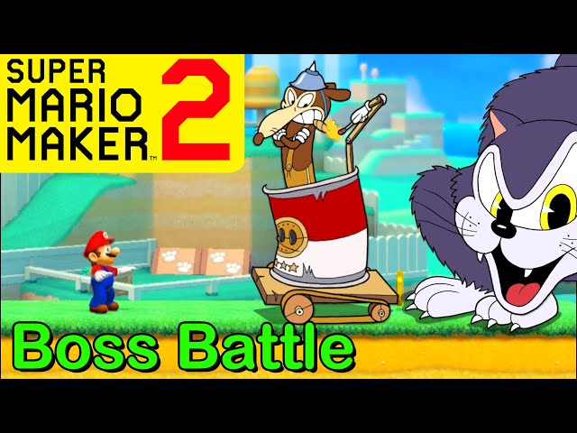 Mario Maker 2 - How to make a WERNER WERMAN boss battle (Mario Maker 2 Boss ideas)(CUPHEAD bosses)