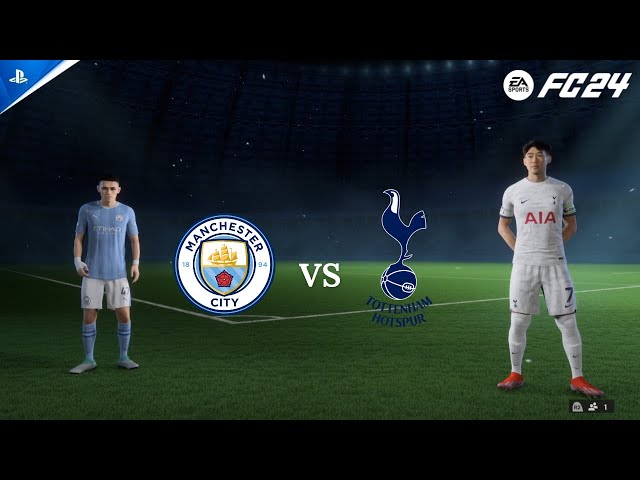 FC 24 - Manchester City v. Tottenham Spurs Ft. Haaland, James Maddison,|Premier League | PS5™ [4K60]