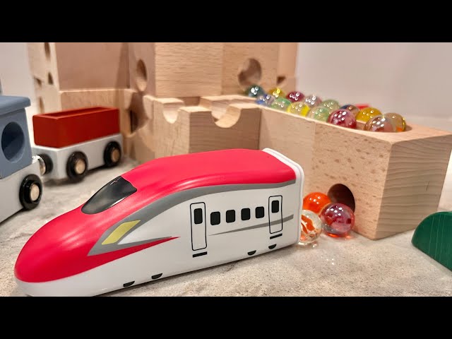 【marble run asmr 】マーブルラン　cuboro のビー玉転がし 新幹線  #marblemom #marblerun