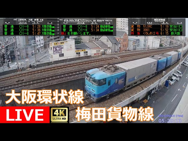 【LIVE】大阪環状線・梅田貨物線ライブカメラ JR West Osaka Loop Line