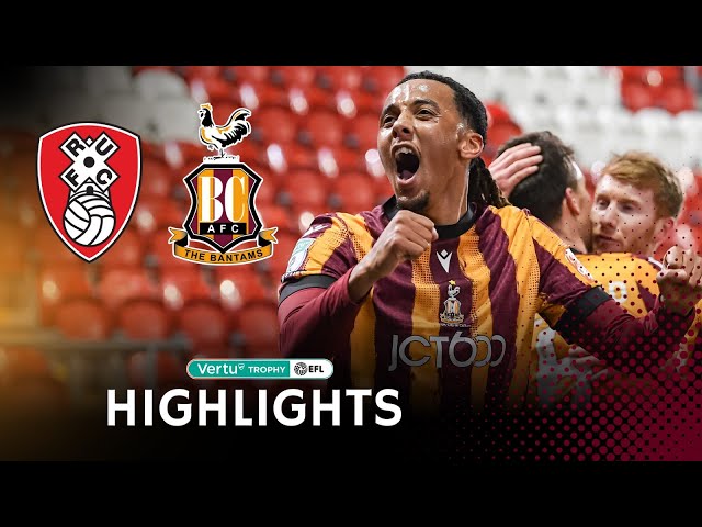 MATCH HIGHLIGHTS: Rotherham United v Bradford City