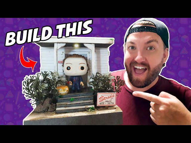 HOW TO MAKE A HALLOWEEN DIORAMA for the MICHAEL MYERS FUNKO POP VINYL