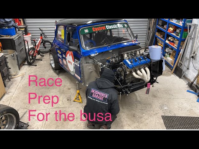 Race prep for the hayabusa mini race car