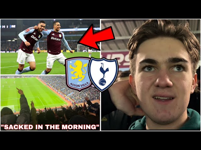 VILLA FANS TAUNT SPURS in ELECTRIC ATMOSPHERE! in Aston Villa vs Tottenham