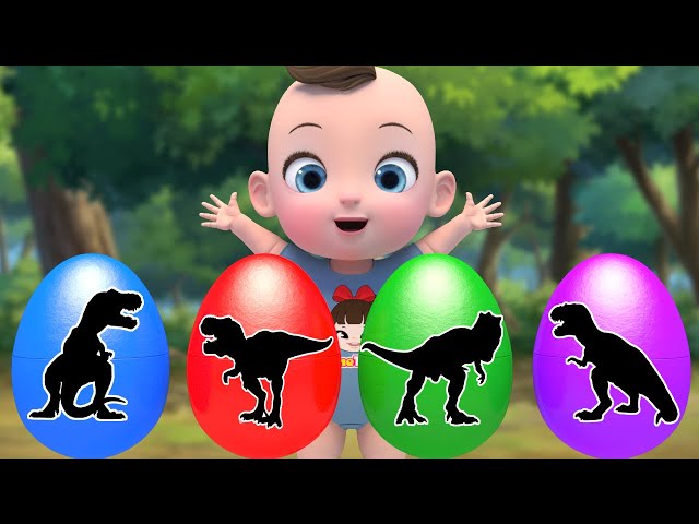 colored dinosaur eggs Playground Song | Itsy bitsy spider Nursery Rhymes & Kids Songs | Kindergarten