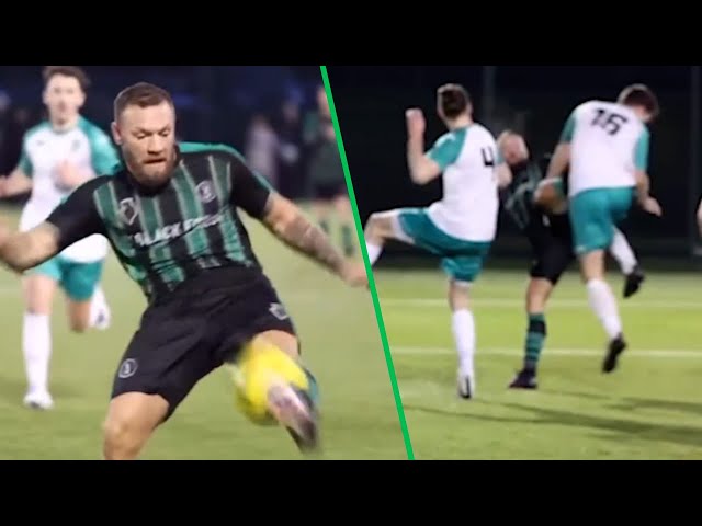 Conor McGregor takes no prisoners with his football tackles