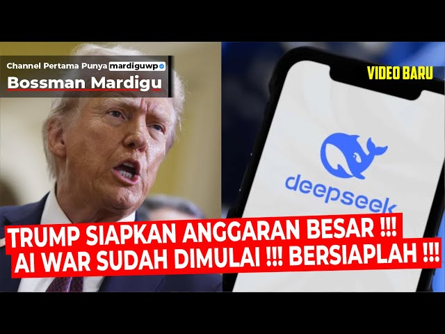 TRUMP MENANTANG TIONGKOK PERANG AI SIAPKAN DANA 500 BILION DOLLAR !!! - Mardigu Wowiek