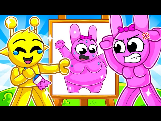 Simon vs Pinki SPRUNKI SPEED DRAW in Roblox!