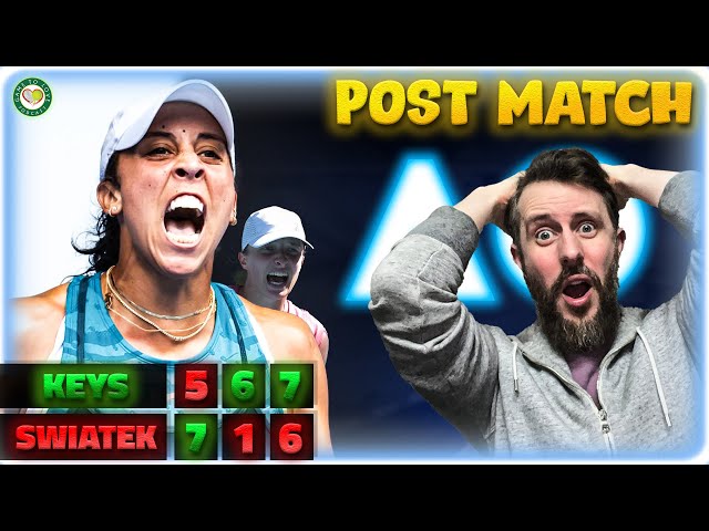 Keys FIGHTS PAST Swiatek 🤯 | Australian Open 2025 Semi Final | Post Match Reaction