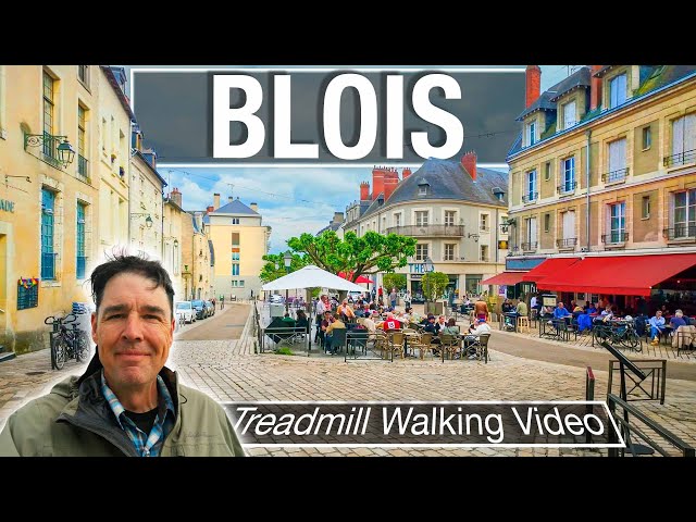 Blois, France Virtual Walking Tour - 4K City Walks Walking Video for Treadmill