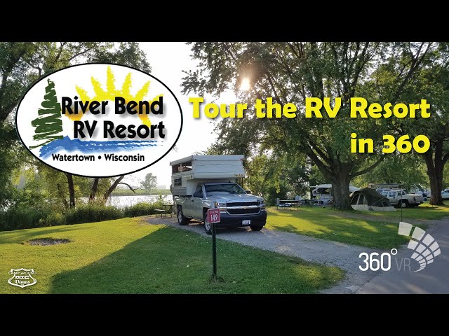 360 Tour of the Overnight Campsites at River Bend RV Resort in Watertown Wisconsin