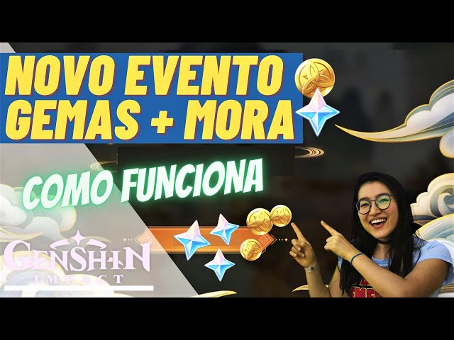 (DESATUALIZADO) Ganhe 200 Gemas Essenciais + 50K de MORA! Novo Evento Grátis! | [Genshin Impact]