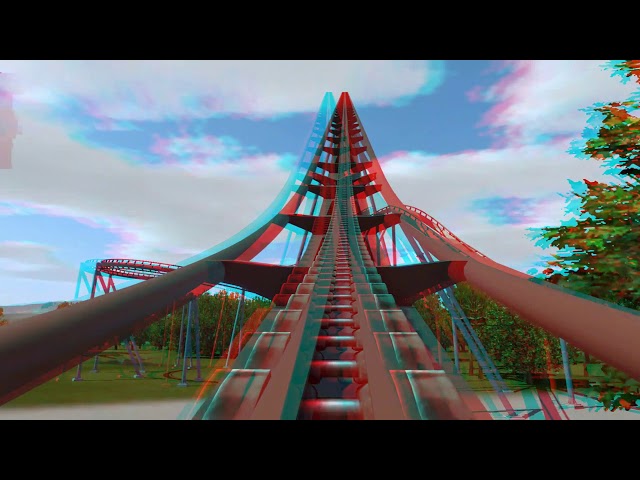 3D Glasses Roller coaster Red and Blue Amazing 3D ride Must need RED and BLUE glasses....