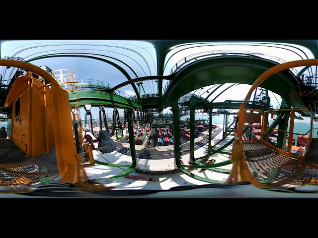 PSA Singapore - 360 Port View From A Quay Crane