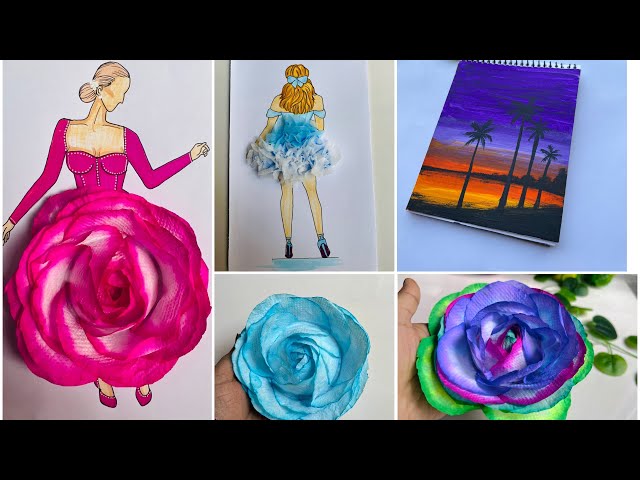 Satisfying creative art ideas // Creative craft work // satisfying acrylic painting tutorial