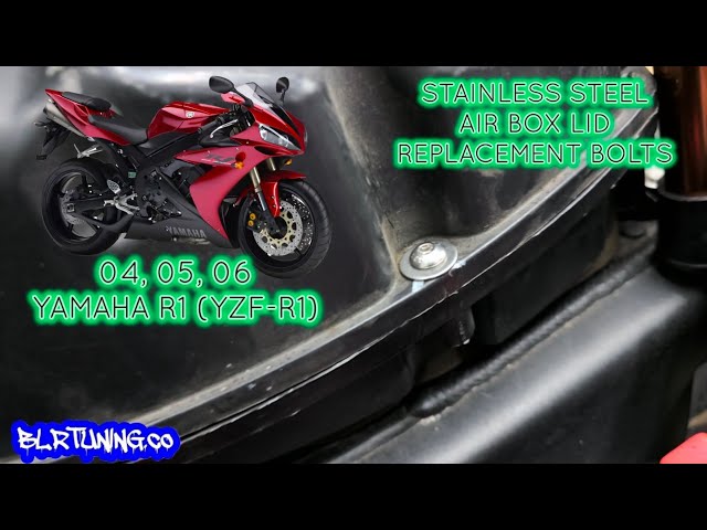 YAMAHA R1 AIRBOX LID REPLACEMENT BOLTS STAINLESS STEEL UPGRADE