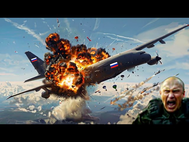 1 hour ago! A Russian C-130J aircraft carrying 17,000 elite troops was destroyed by Ukraine