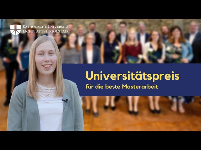 KU-Preis für beste Masterarbeit 2022