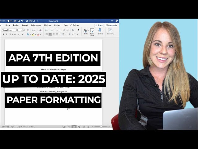 How to format your paper in APA style in 2025