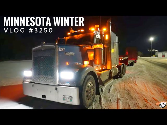 MINNESOTA WINTER | My Trucking Life | Vlog #3250