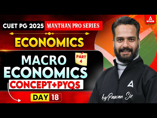 CUET PG 2025 | MACRO Economics All Concepts and PYQ's for CUET PG Economics 2025 #4