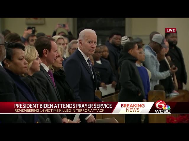 President Joe Biden attends prayer service for New Orleans terror attack victims