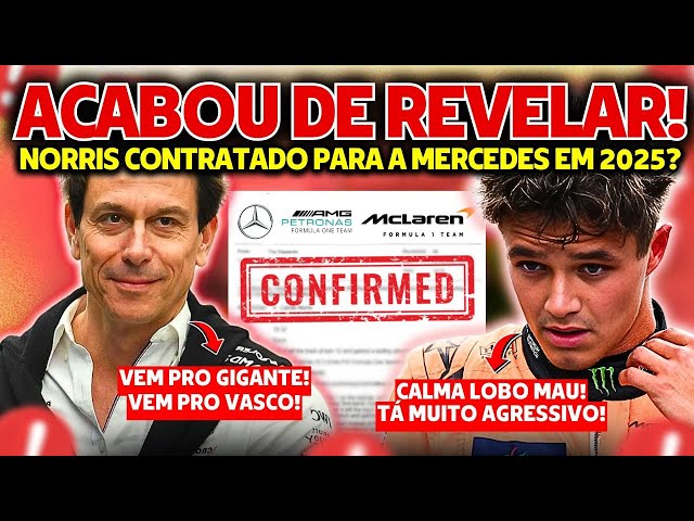 BOMBA: NORRIS CONTRATADO PARA A MERCEDES? | DATAS DA FERRARI REVELADA | RED BULL EM CRISE | FIA