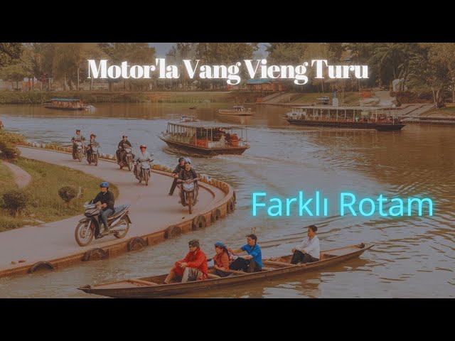 Motorcycle Tour in Vang Vieng, the Most Visited City in Laos! #156 🇱🇦