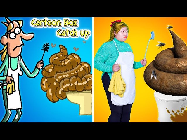 Flood Of Poop - Cartoon Box Catch Up Parody 2024 | The Best of Frame Order | Hilarious Cartoon