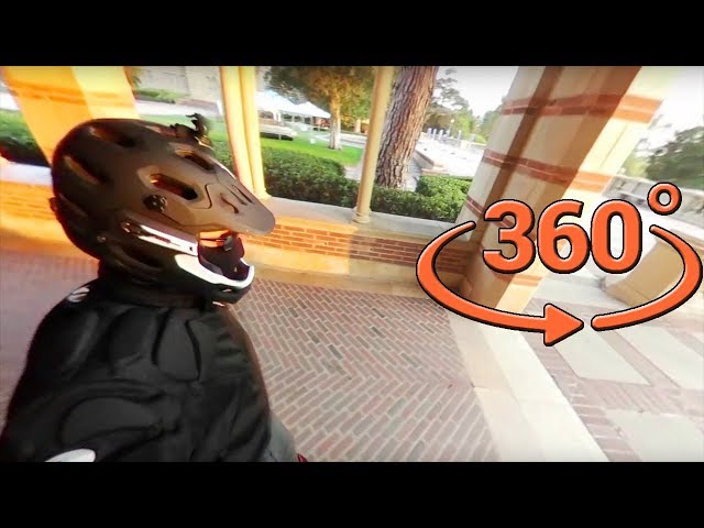 UCLA Campus - Ninebot One E+ (Gen2) electric unicycle (EUC) - July 15, 2017 ● 360° VR!