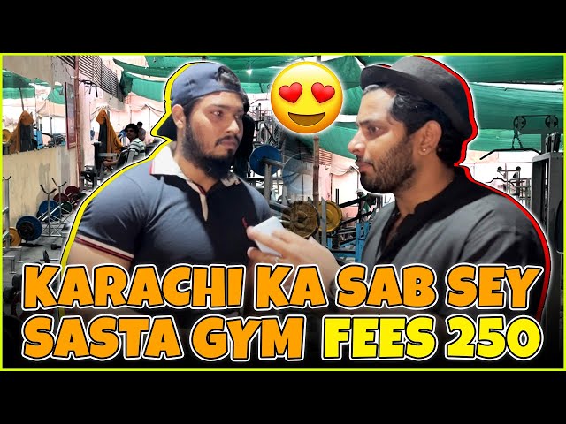 Karachi Ka Sab Sey Sasta Gym | Fees Sirf 250 Monthly | Karachi Ka Chandio