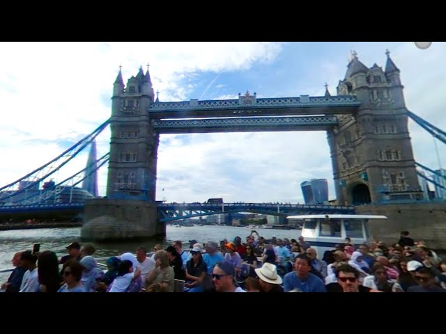 The Thames out from the London Eye to Greenwich (in 360 degrees)