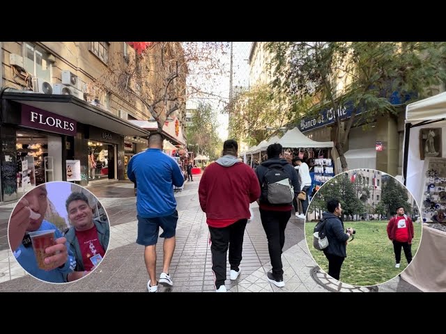 SALVADOREÑOS CONOCIENDO EL MERCADO CENTRAL DE CHILE 🇨🇱