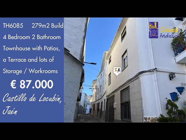 87K, 279m2 Build 4 Bedroom 2 Bathroom Townhouse Property for sale in Spain inland Andalucia TH6085