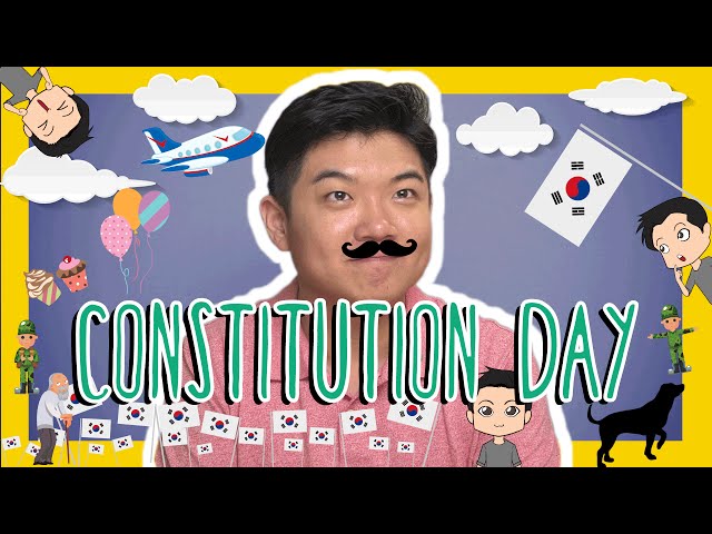 Korean CONSTITUTION DAY Words with Jae