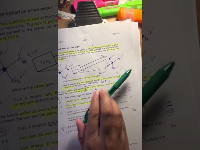 Problem solving: work, newton’s laws