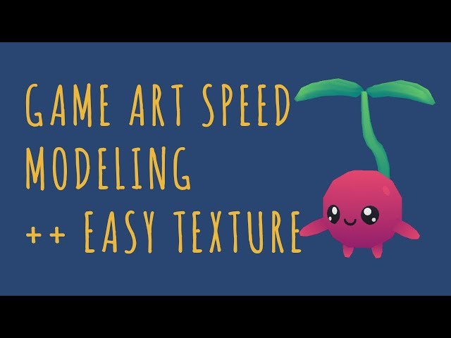 Game Art Speed Modeling + Easy Texture - Cherry Bud