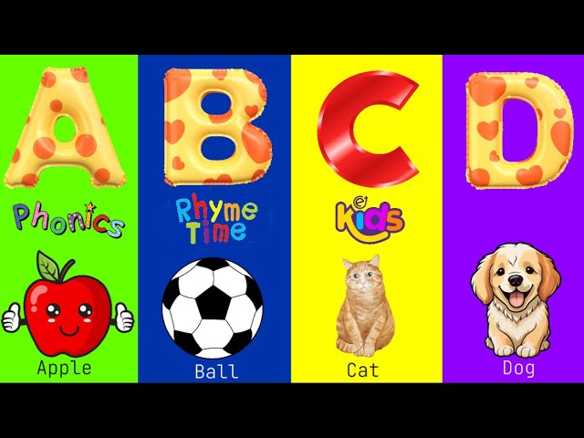 ABC Phonics Song | Fun Alphabet Learning for Kids | A for Apple B for Ball 🎵