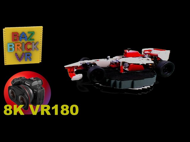 Lego Review 42000 Grand Prix Racer BazBrickVR S01E48 VR180 3D 8K/4K