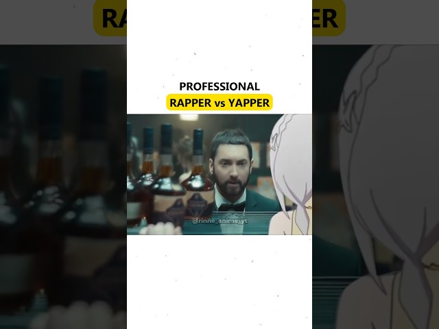 Professional Rapper vs Yapper (Emilia vs Eminem) #rezero #anime #animemes #animeme #emilia #rezero2